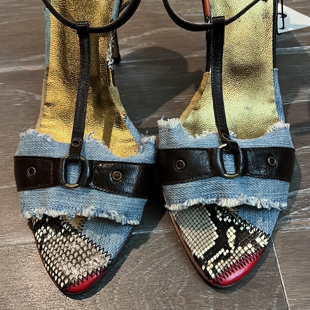 D&G denim patchwork heels - Picture 13 of 16
